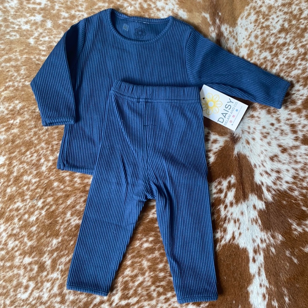 Daisy Delani Ribbed knitted Jammies